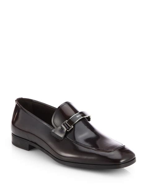 prada spazzalato shoes|Prada spazzolato loafers.